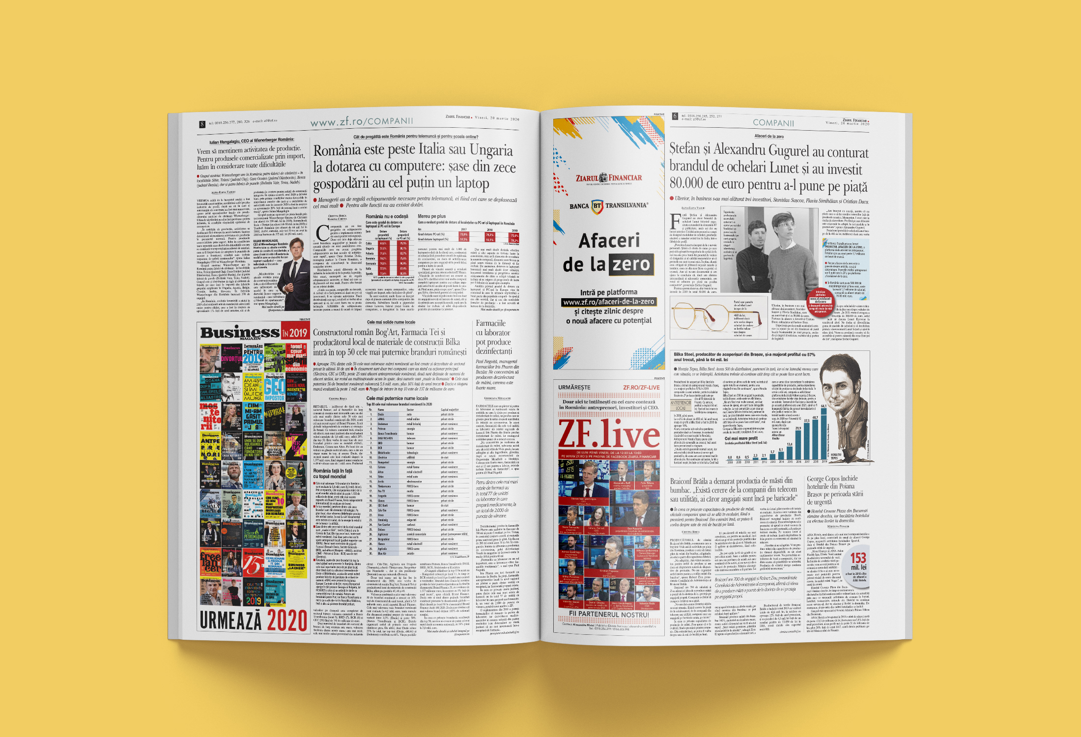 ziarul financiar 20 martie 2020 unfold front